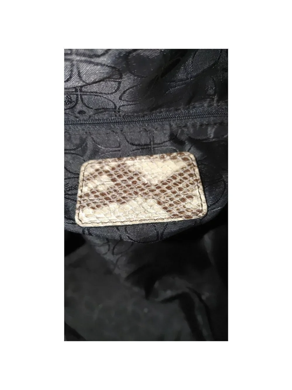Fossil Snakeskin Leather Bag